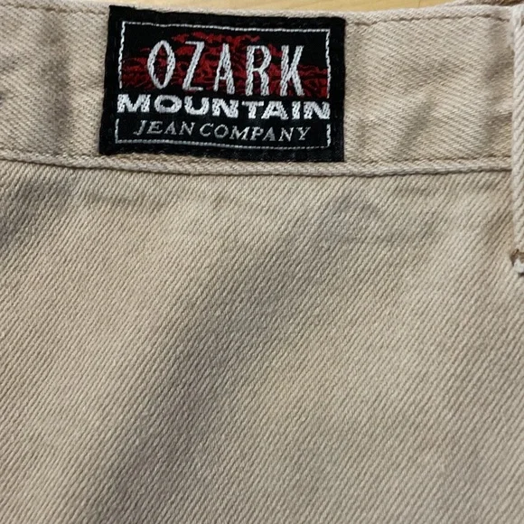 Vintage Ozark Mountain Women's Bareback Khaki Jeans - Picture 2 of 4